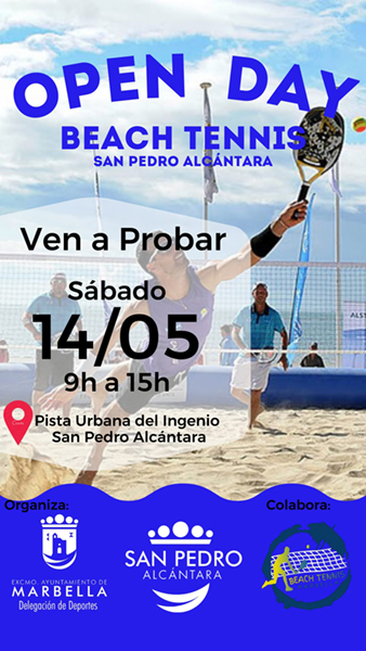 Jornada de puertas abiertas para practicar tenis playa