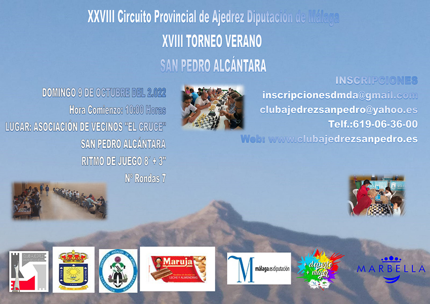 XVIII Torneo de Verano de Ajedrez San Pedro Alcántara