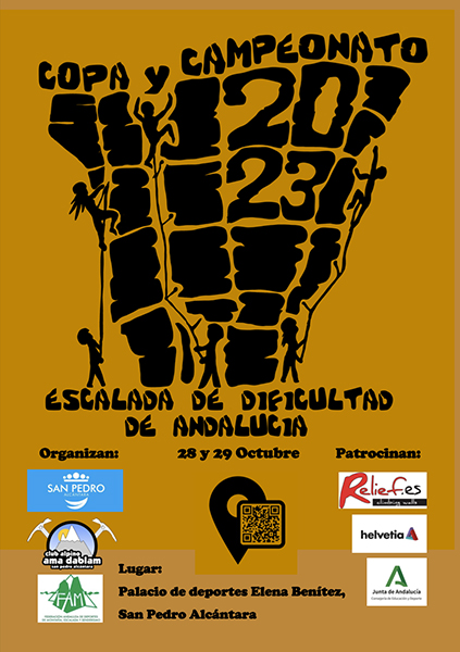 La Copa Andaluza de Escalada de Dificultad 2023 se celebrará en el Rocódromo