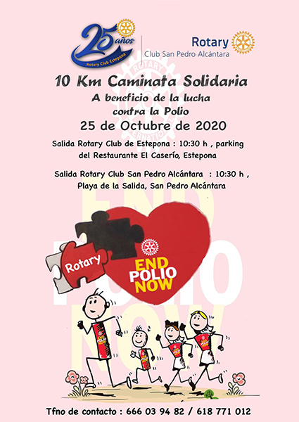 Caminata solidaria para erradicar la polio en el mundo