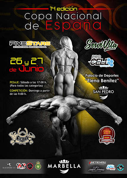 Este fin de semana se disputa la XIV Copa Nacional de España de Fisicoculturismo en San Pedro Alcántara