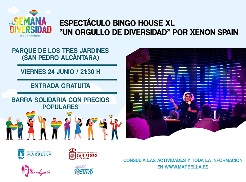 Bingo House XL ‘Un orgullo de diversidad’ en el Parque de Los Tres Jardines
