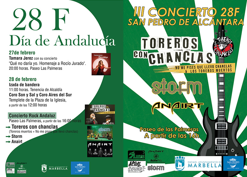 San Pedro Alcántara celebrará el 28 de febrero con rock andaluz