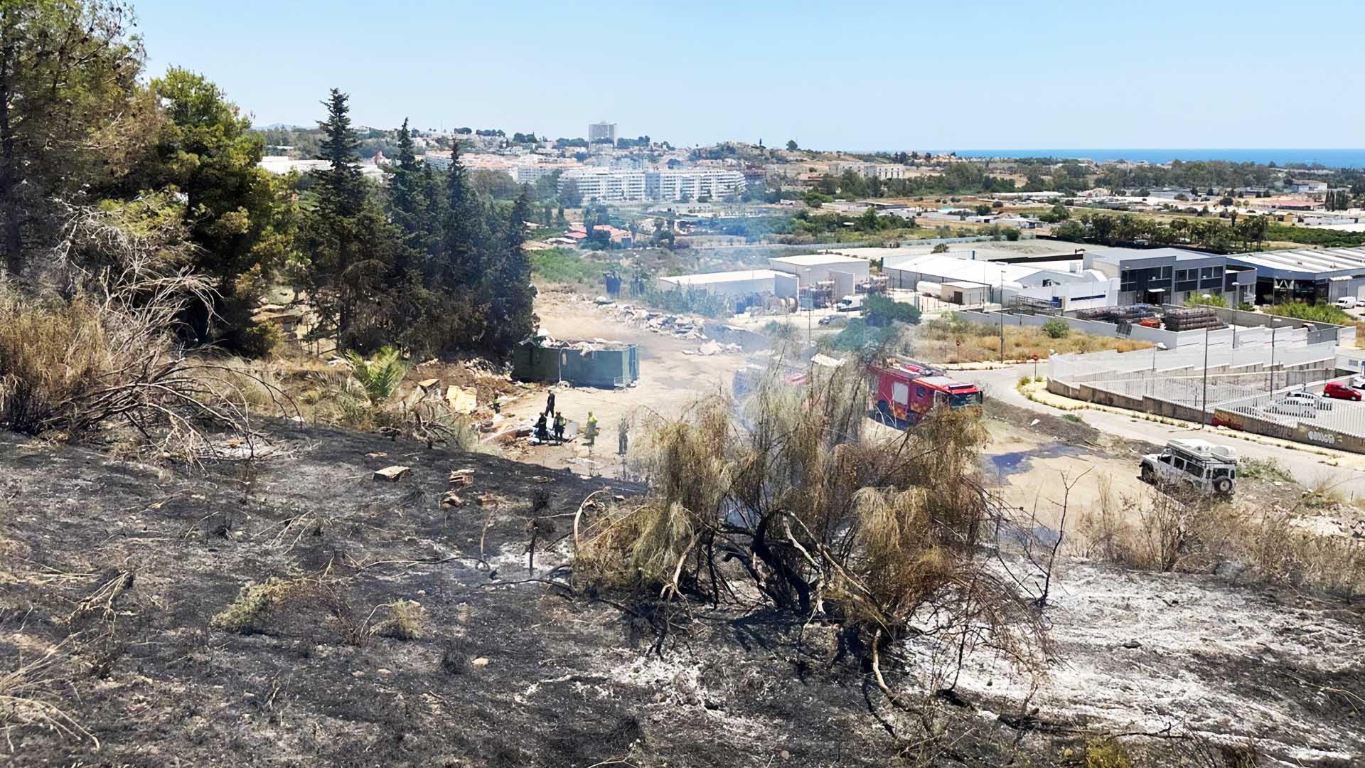 Arde nuevamente el "punto limpio" situado en el Polígono Industrial