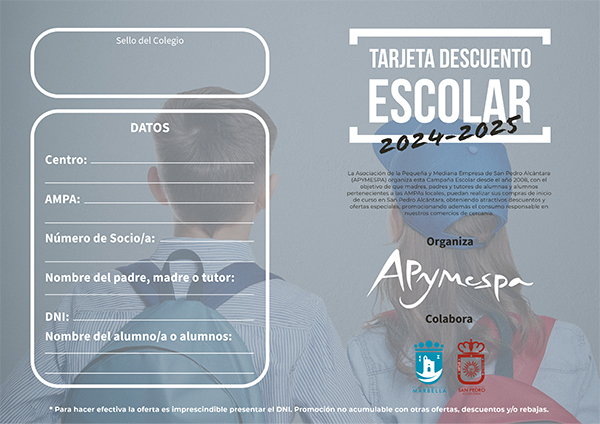 APYMESPA empezará hoy a distribuir 3200 tarjetas escolares de descuentos