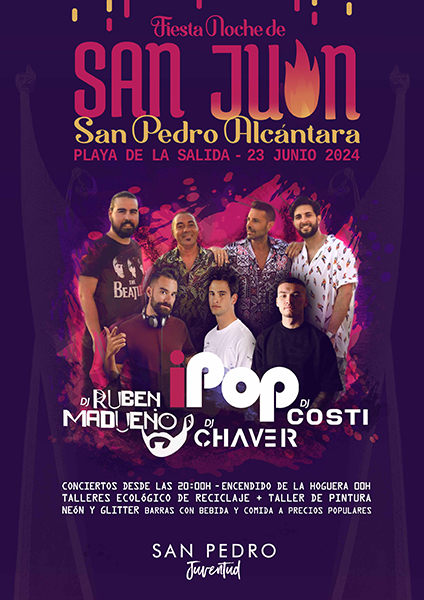 Noche de San Juan con conciertos y Djs en la playa de San Pedro Alcántara