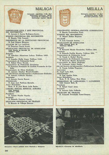 Hoja de la revista Organización Sindical, editada en 1959