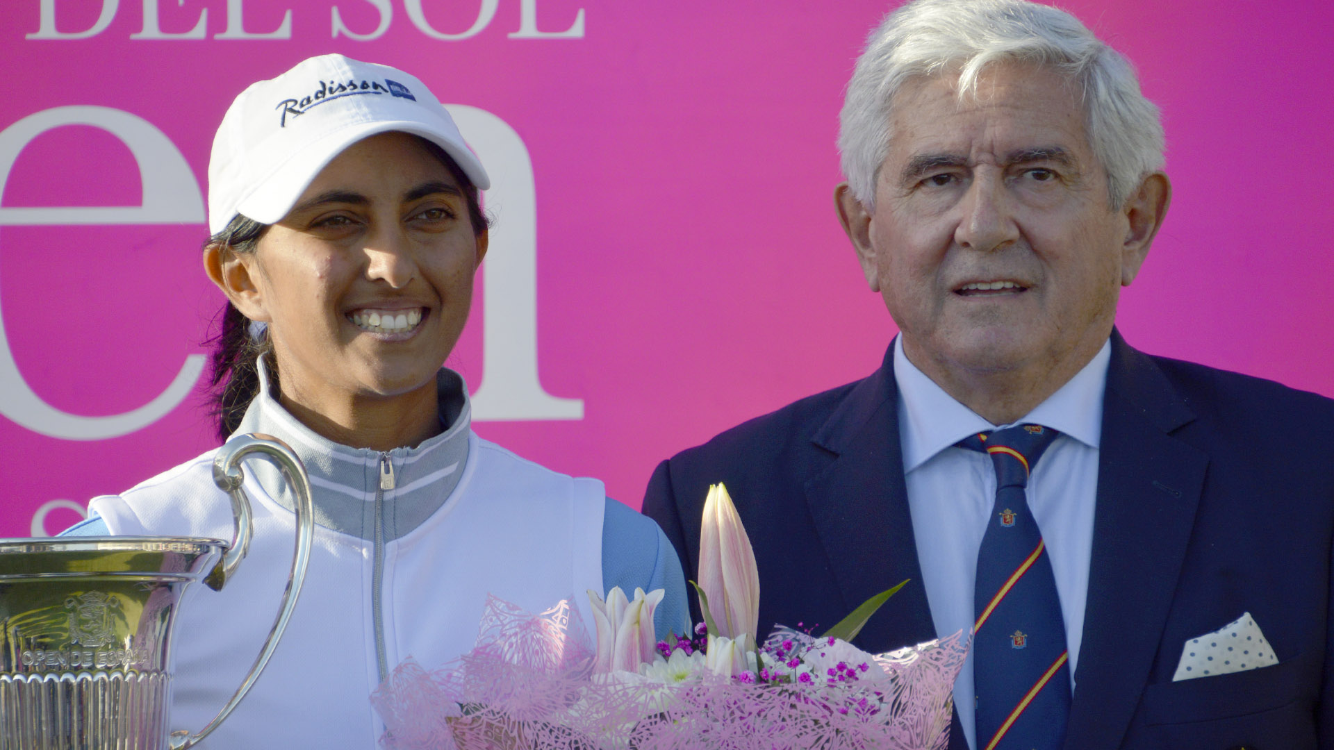 Aditi Ashok, inesperada campeona del Andalucía Costa del Sol Open de España · Foto: Volcando Ideas