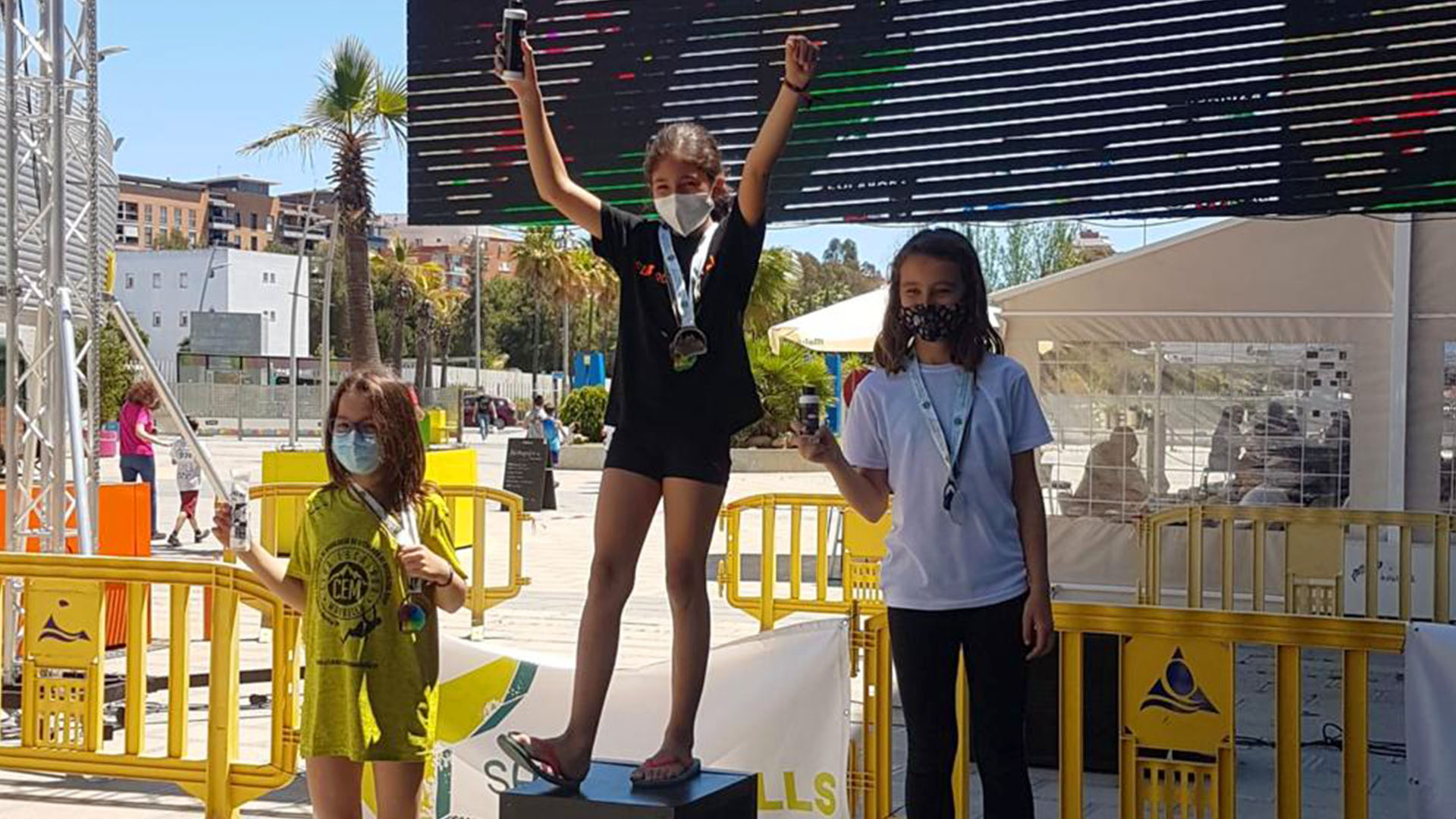 La escaladora Natalia Sánchez, subcampeona andaluza de escalada