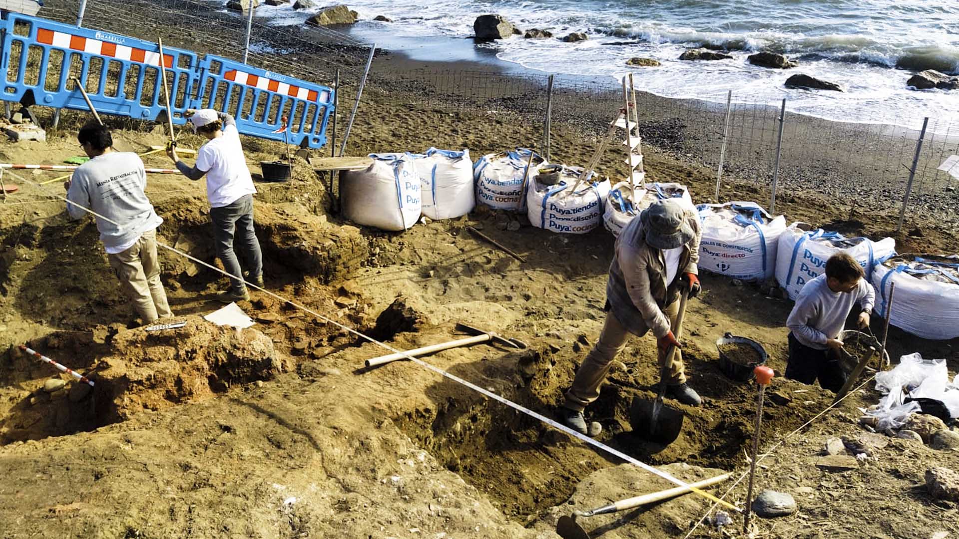 Finalizan las excavaciones realizadas en el yacimiento dunar al sur de la Basílica Paleocristiana Vega del Mar