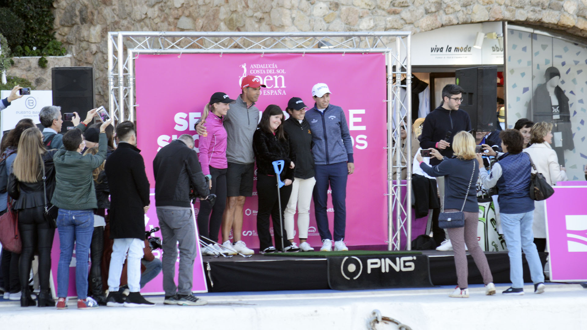 La golfista navarra Carlota Ciganda preparada para ganar el Andalucía Costa del Sol Open de España