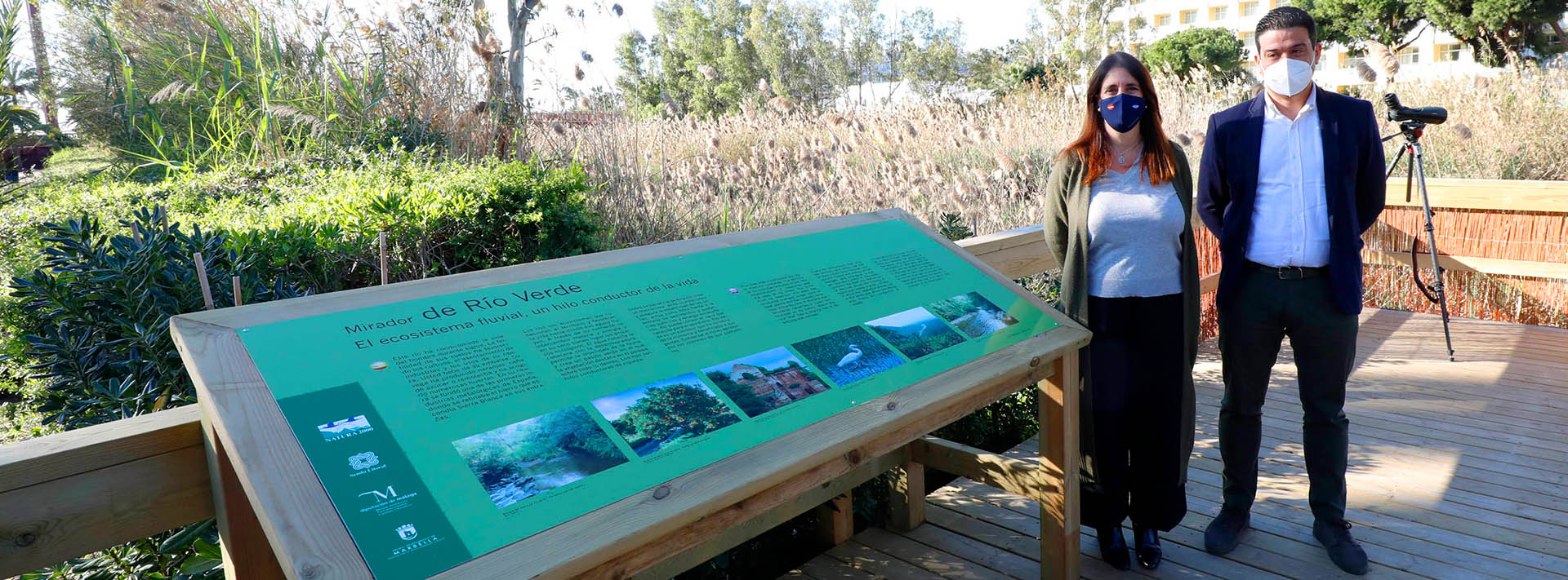 Ayuntamiento y Diputación crean un mirador ornitológico en la desembocadura de Río Verde