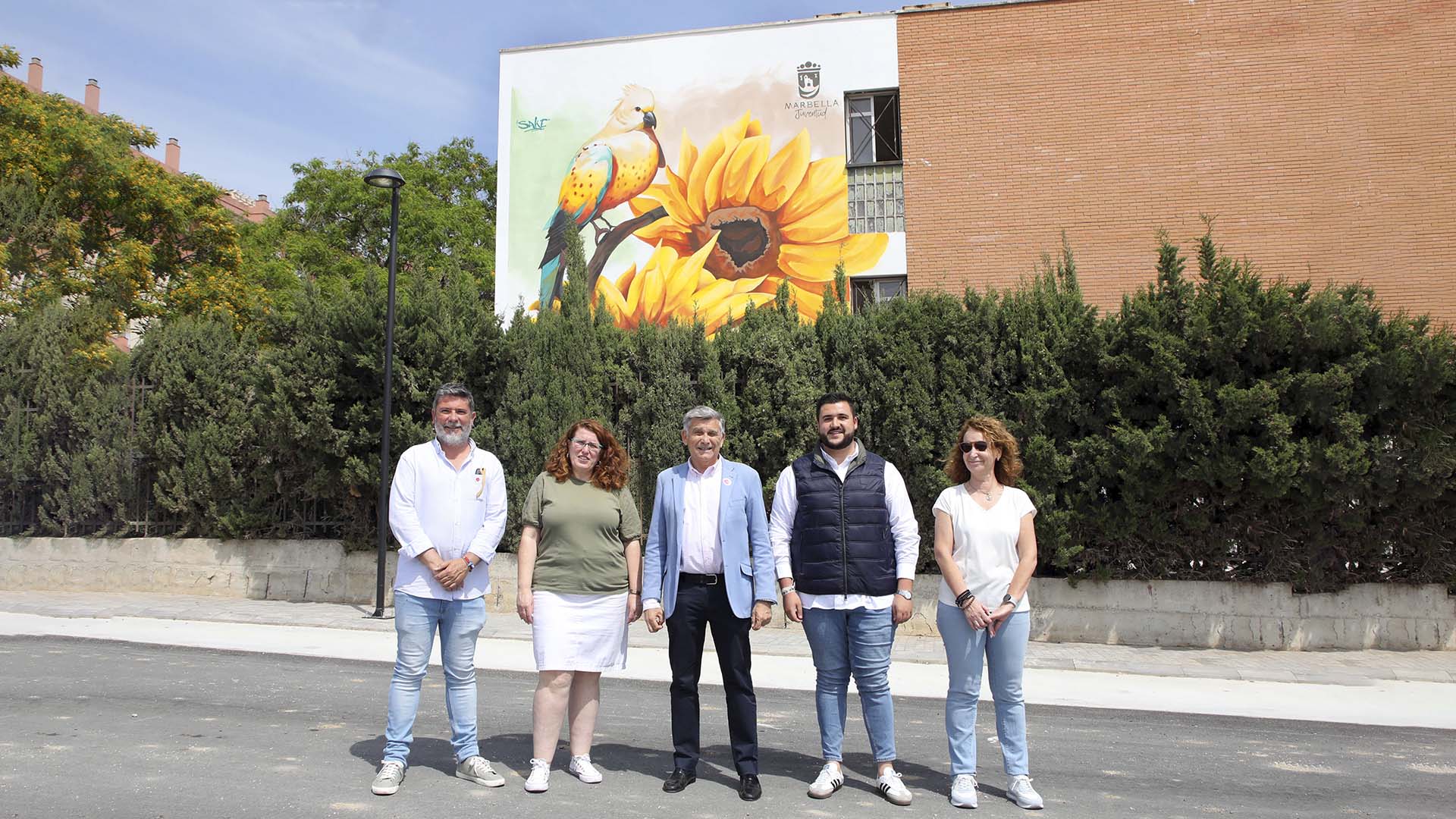 Nuevo mural situado en el Instituto de Educación Secundaria Guadaiza