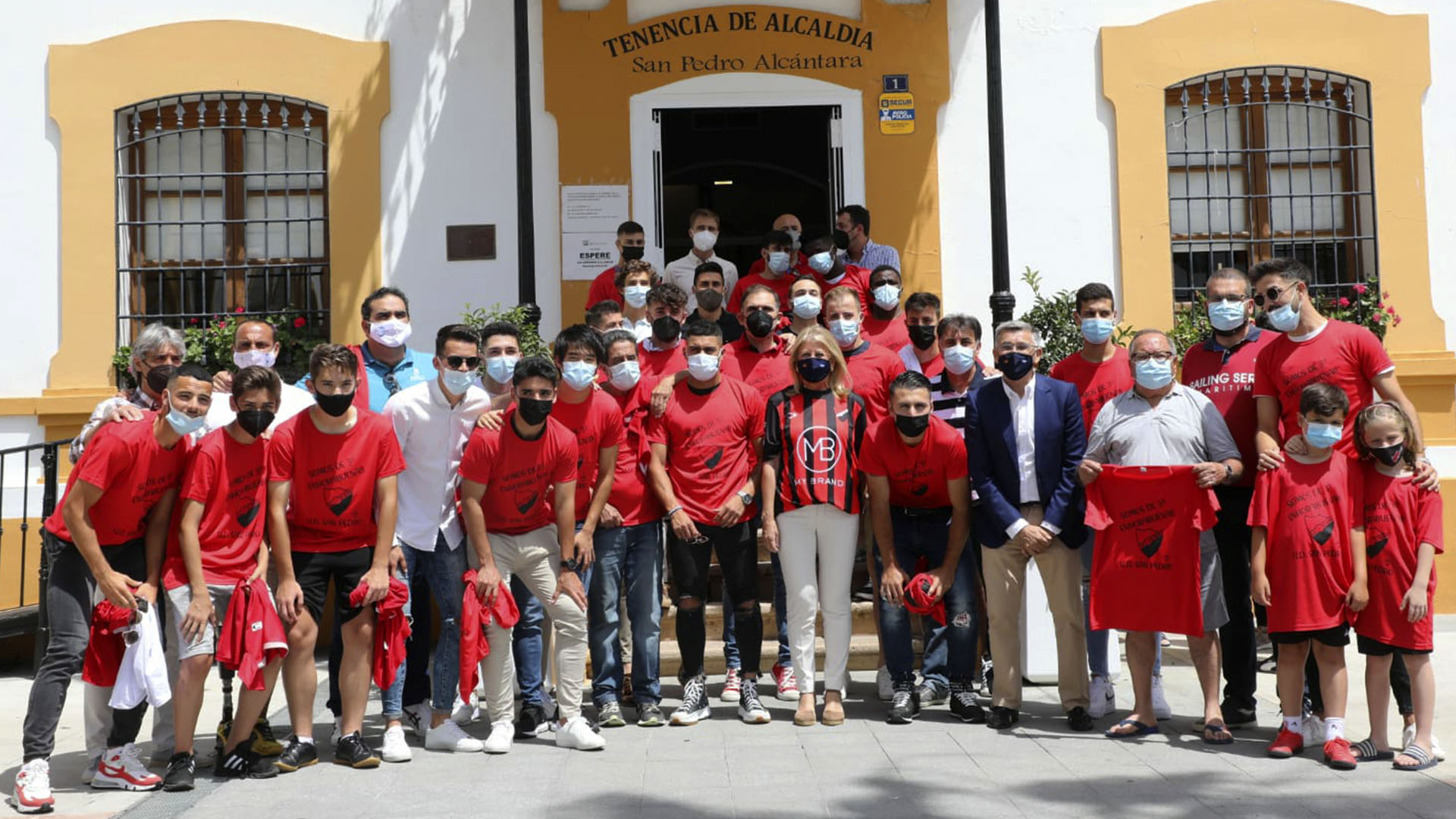 Recibimiento de la UD San Pedro con motivo de su reciente ascenso